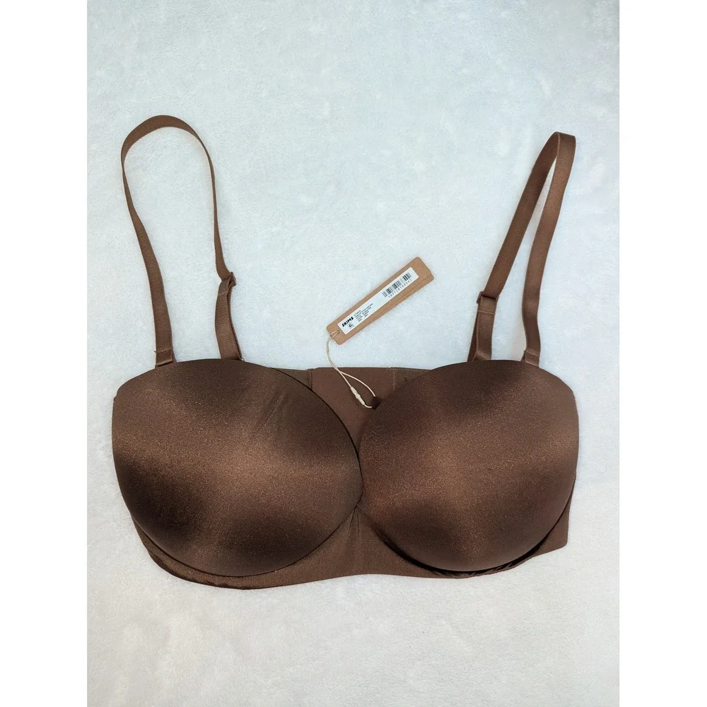 Skims Ultimate Push-Up Strapless Bra Jasper Brown 38DD BA-BAN-3208 NWT - Picture 5 of 8